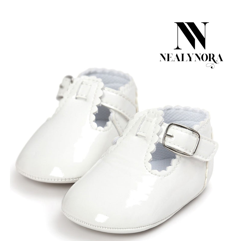 NEALYNORA | Glossy T-Strap Shoes