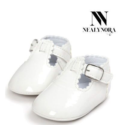 NEALYNORA | Glossy T-Strap Shoes