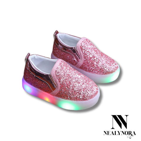 Sequined Light-Up Sneakers