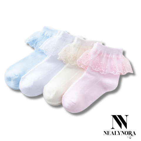 Cotton Mesh Lace Socks