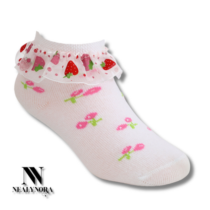 Strawberry Lace Socks