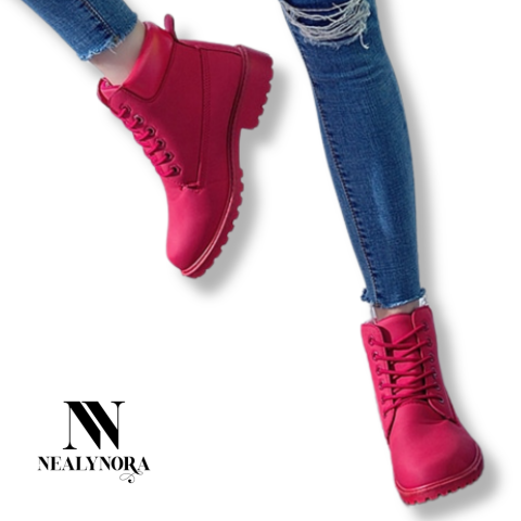 NEALYNORA | Solid-Color Ankle Boots