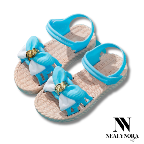 Bowknot Straw Sandals