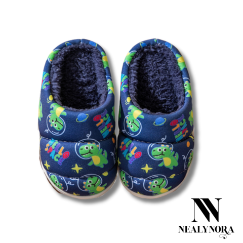 Dino Print Slippers