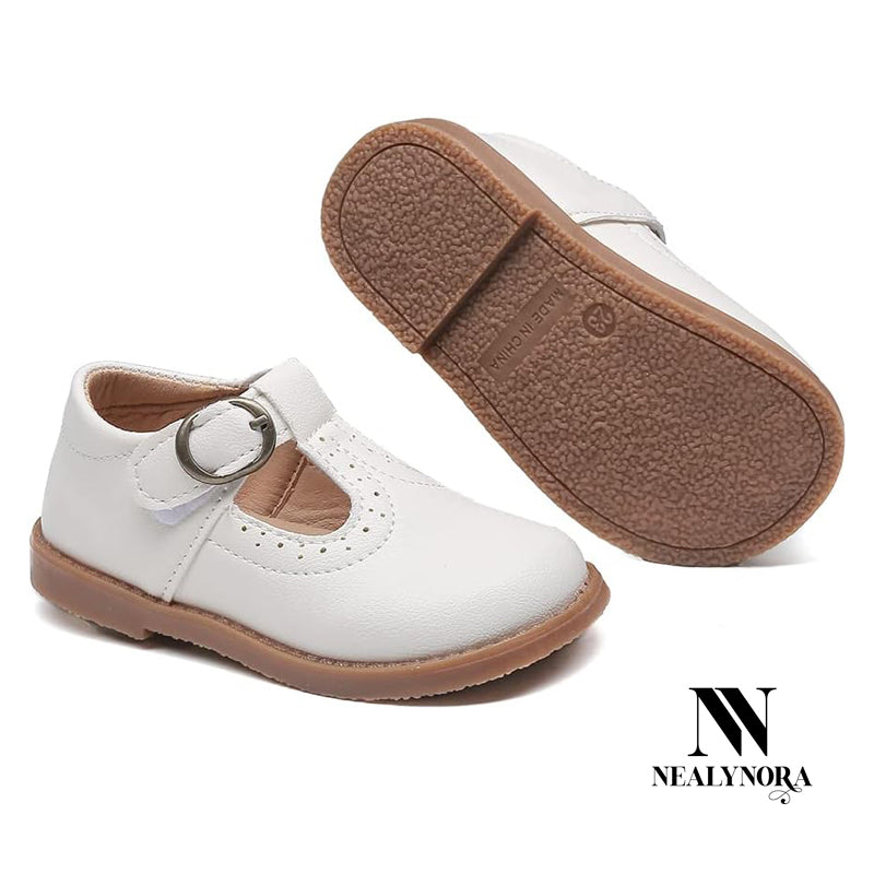 NEALYNORA Leather Mary Jane Shoes