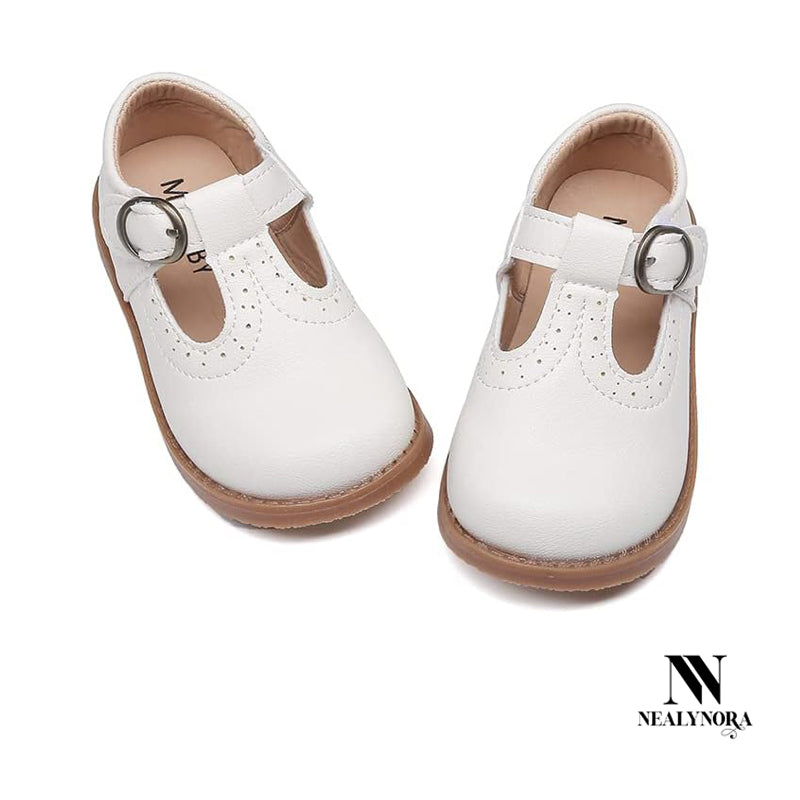 NEALYNORA Leather Mary Jane Shoes