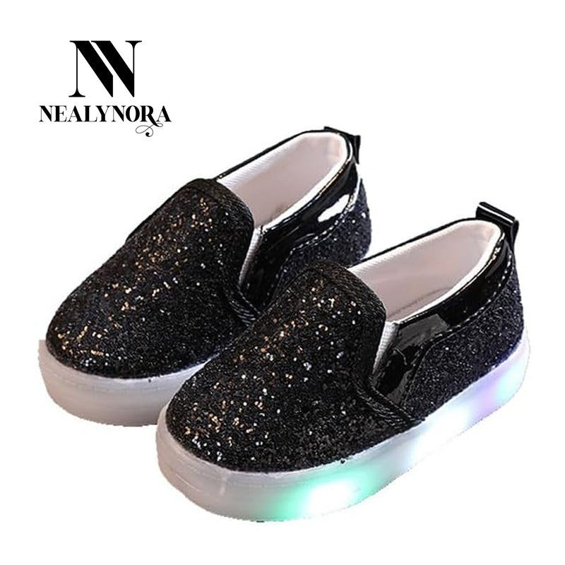 Sequined Light-Up Sneakers