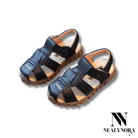 Microfiber Stitched Leather Sandals