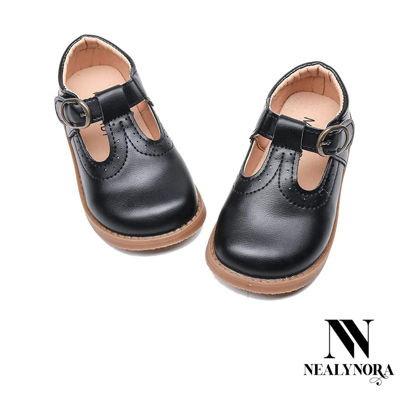 NEALYNORA Leather Mary Jane Shoes