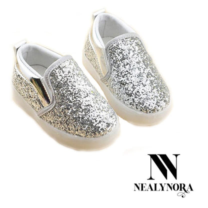 Sequined Light-Up Sneakers