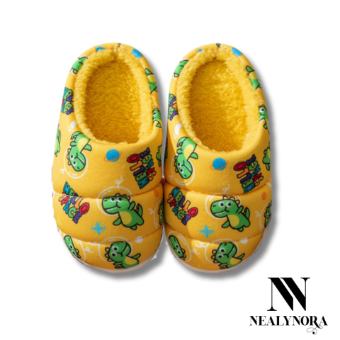 Dino Print Slippers