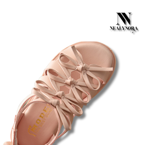 NEALYNORA Ribbon Roman Sandals