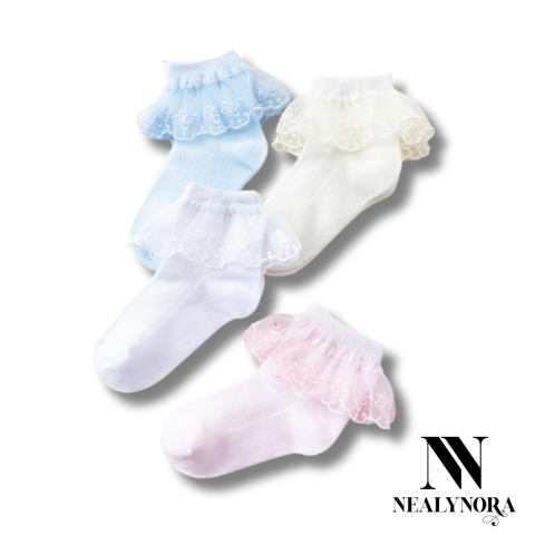 Cotton Mesh Lace Socks