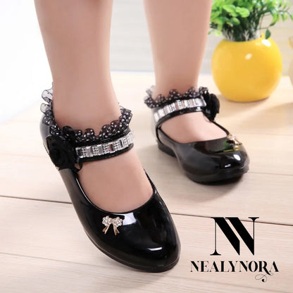 Ruffle Floral Glossy shoes