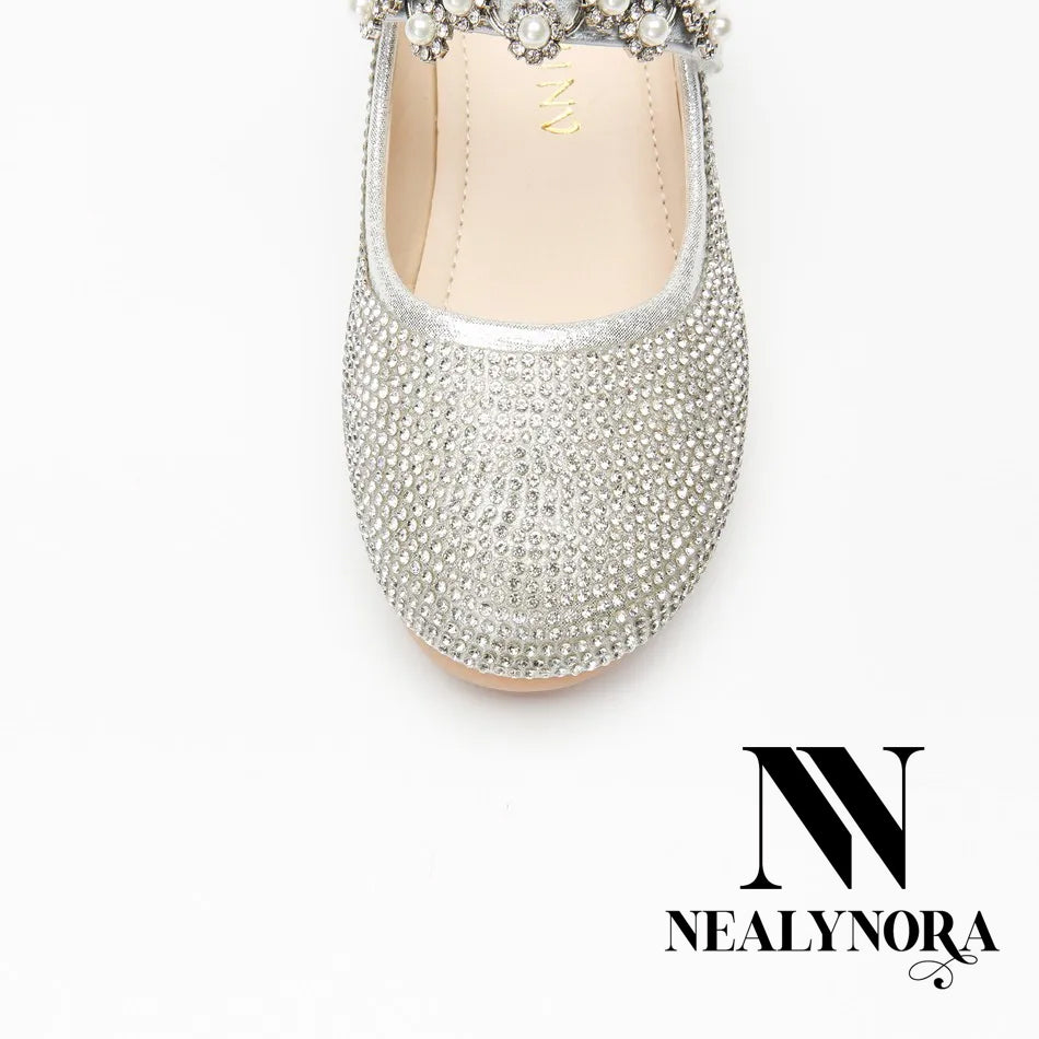 NEALYNORA Rhinestones Dress Shoes