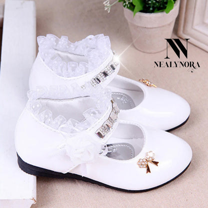 Ruffle Floral Glossy shoes