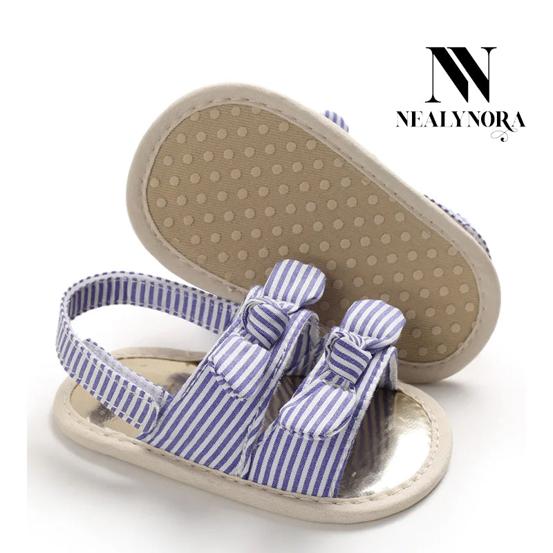 NEALYNORA | Bowtie Striped Sandals