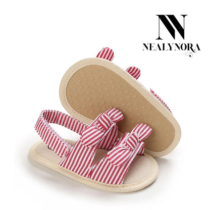 NEALYNORA | Bowtie Striped Sandals