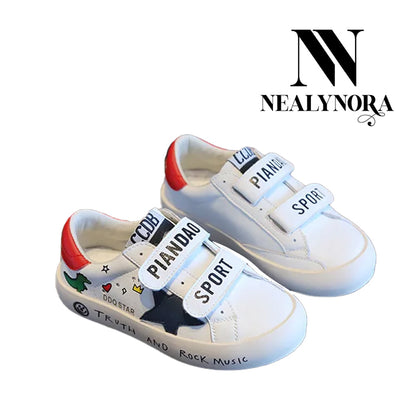 NEALYNORA Space and Dino Prints Sneakers