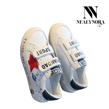 NEALYNORA Space and Dino Prints Sneakers