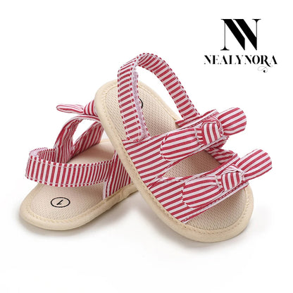 NEALYNORA | Bowtie Striped Sandals