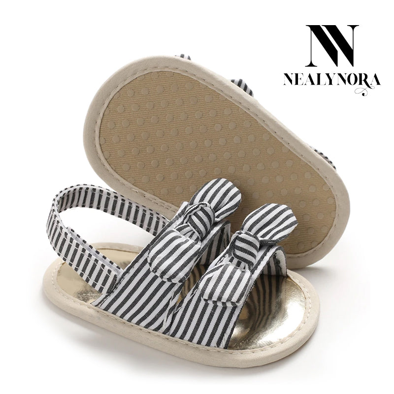 NEALYNORA | Bowtie Striped Sandals