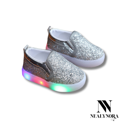 Sequined Light-Up Sneakers