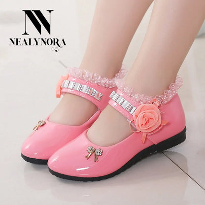 Ruffle Floral Glossy shoes