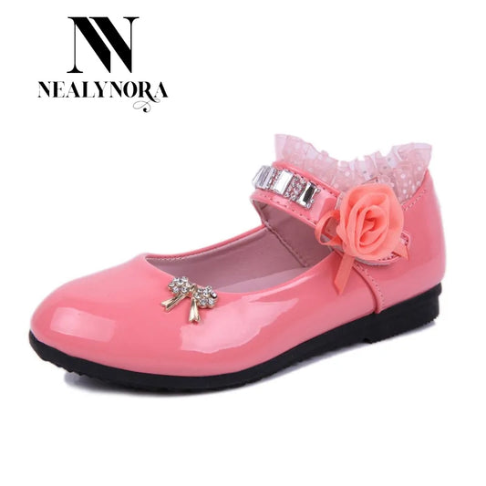 Ruffle Floral Glossy shoes