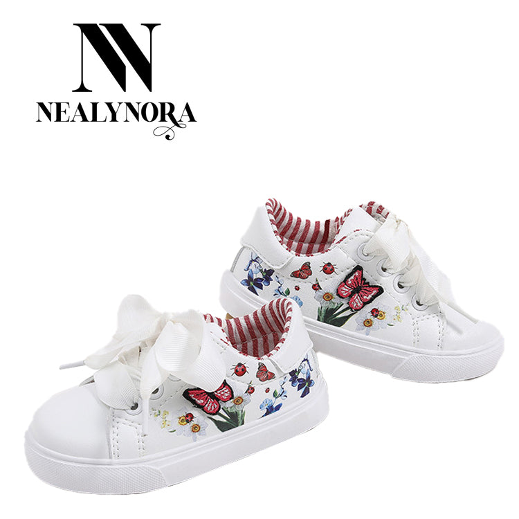 Printed Butterfly Sneakers