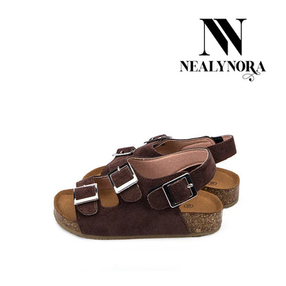 NEALYNORA Double Strap Buckle Sandals