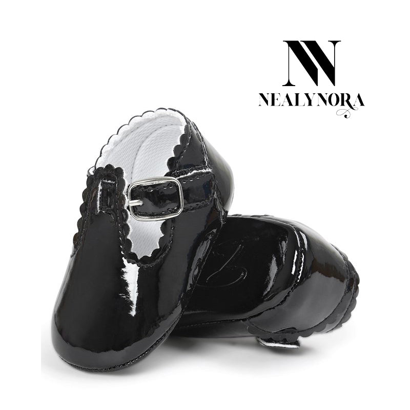 NEALYNORA | Glossy T-Strap Shoes