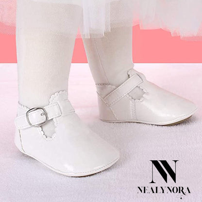 NEALYNORA | Glossy T-Strap Shoes