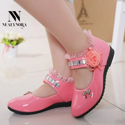 Ruffle Floral Glossy shoes