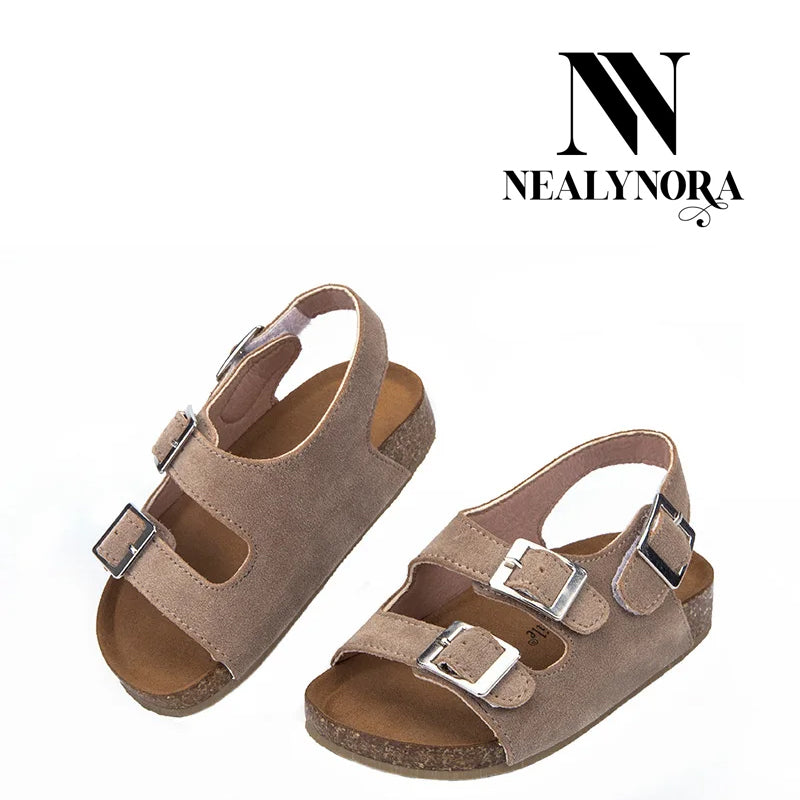 NEALYNORA Double Strap Buckle Sandals