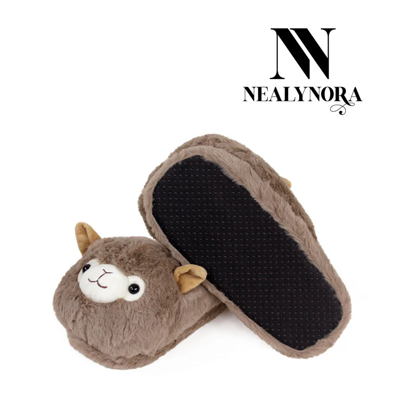 NEALYNORA Plush Alpaca Slippers