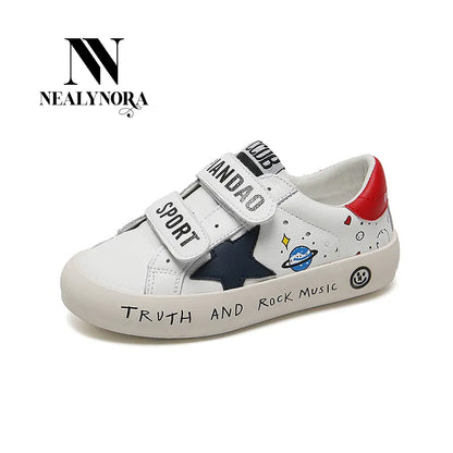 NEALYNORA Space and Dino Prints Sneakers