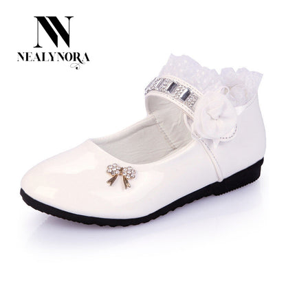 Ruffle Floral Glossy shoes