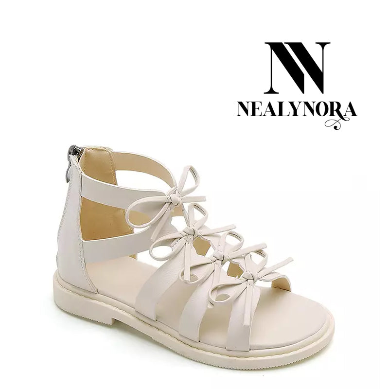 NEALYNORA Ribbon Roman Sandals